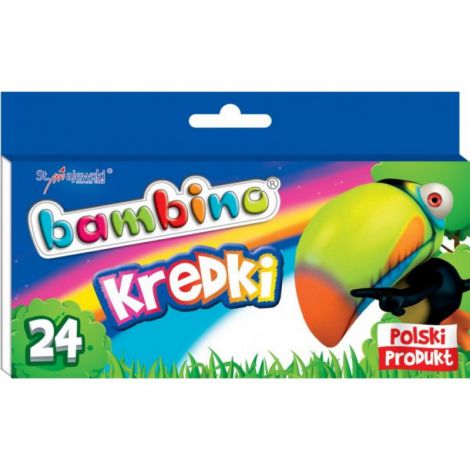 Kredki świecowe Bambino, 24 kolorów